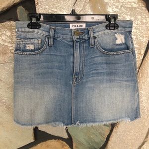 Frame Denim Mini Skirt